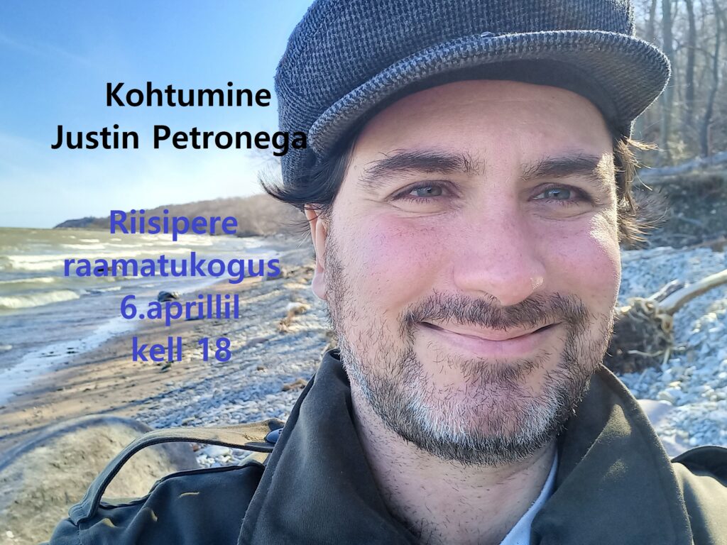 Justin Petrone on New Yorgis sündinud Eestis elav ajakirjanik ja kirjanik. Aga kas ta on ameeriklane või eestlane või mõlemad? Mis tunne on elada kultuuride vahel ja olla alati ühiskonna äärealadel? Kus on piir reaalsuse ja ilukirjanduse vahel? Petrone räägib sellest ja ka loeb lühijutte, üks neist on seotud Riisiperega.